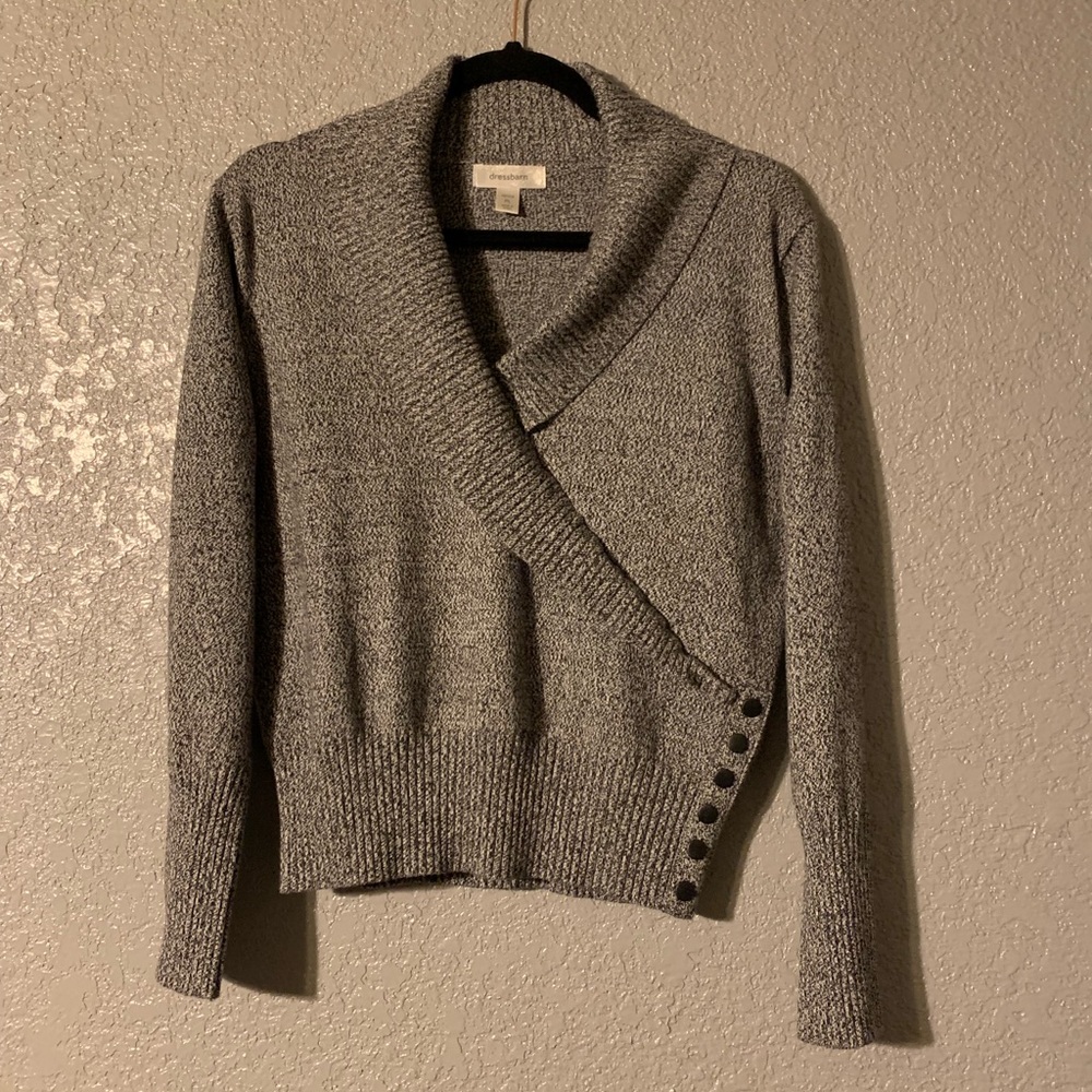 Dressbarn knit button sweater